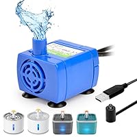 NICREW Ersatzpumpe für Katzentrinkbrunnen, Pet Fountain Ultra Quiet Long Lifespan Wasserpumpe