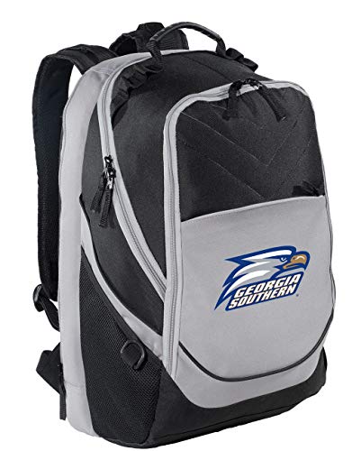 Image of Broad Bay Georgia Southern University Backpack | Official GS Eagles Logo, Padded Laptop Computer Section, Premium 600 Denier Nylon Fabric,
