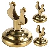 Angoily Mini Soporte para Números de Mesa en Forma de U, Metal Dorado, Pequeño Tamaño, Set de 3 Piezas, Porta Tarjetas para Bodas, Fiestas y Decoración de Eventos