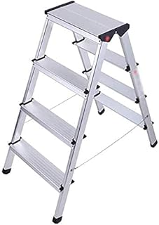 OUSIKA Ladders,Engineeladders,Folding Ladder 4-Step Ladder Aluminum Alloy Thick, Home Outdoor Multi-Function Double-Step Step Ladders, Lightweight