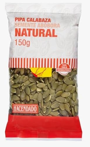 Hacendado Graines de Courge Naturelles, Décortiquées, 150g PACK 6, Format Sachet