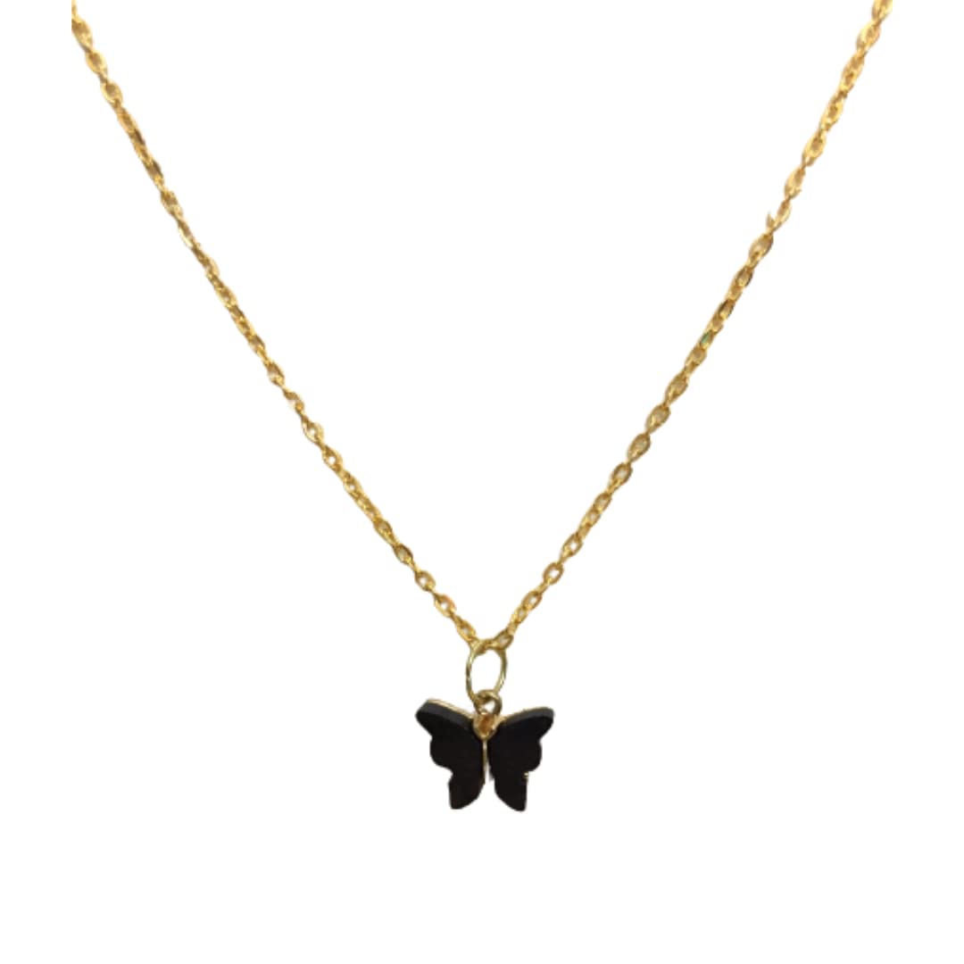 RKD World™ Butterfly Shape Locket Pendent & Chain Necklace for Girls and Women, color (Black) best valentine gift (B0BCZ5WDW8) Amazon Price History, Amazon Price Tracker