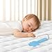 Waterproof Fitted Crib Mattress Pad and Toddler Crib Mattress Protective Baby Crib Mattress Cover Sheets Protector Bedding Sets Breathable & Hypoallergenic for Boys and Girls