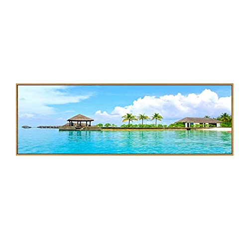 Kits de diamant peinture vue sur la mer 70x120cm à offrir pour un anniversaire