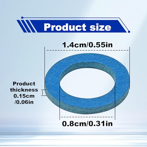 Image of 20 Pcs Lower Unit Drain Plug Seal Gasket, 3 /8-16 Gearcase Lube Oil Drain Screw Washer Replacement for Mercury Outboard Evinude Mercruiser Outdrive Tohatsu 12-19183-3 12-19183Q02 12-19183K02 18-2244