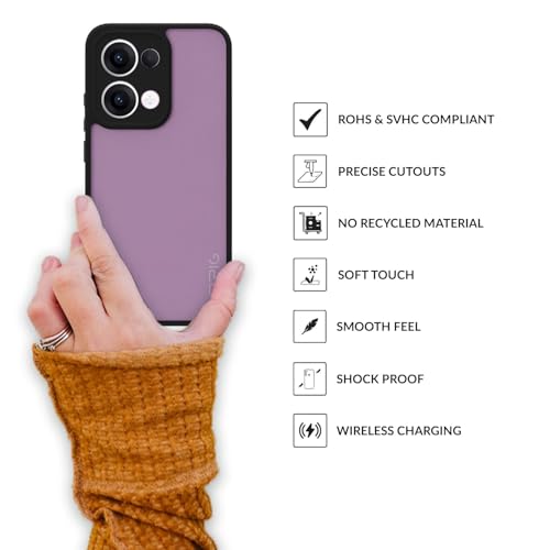 Image of SPRIG Compatible with Oppo Reno 13 5G EdgeTone Back Cover Drop Tested Shock Proof Mobile Case for Men, Women, Boys and Girls with Camera Protection (Black Transparent)