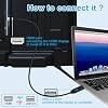 USB to HDMI Adapter with chip 4.92FT Cable,USB 3.0 & 2.0 to HDMI 1080P Video Audio Converter for PC, Laptop to Monitor,HDTV Support Android,XP/7/8/10,MAC OS