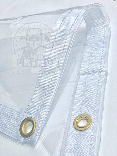 PVC Vinyl Clear Tarp Glass Patio Panel Fire Retardant (5'-2