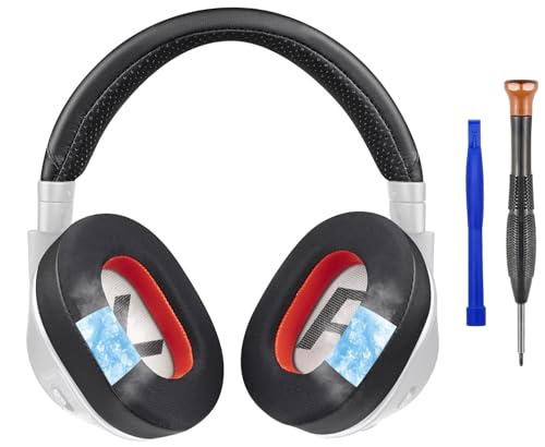 SOULWIT Coussinets Oreillettes à Gel rafraîchissant + Bandeau en Cuir de protéine, kit de Remplacement pour Plantronics BackBeat Pro 2 et Casques Voyager...