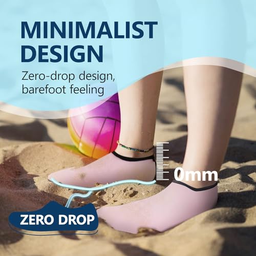 Image of JACKSHIBO Water Shoes for Women Men Quick-Dry Swim Shoes Beach Water Socks