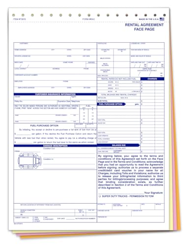 Generic Professional Rental Agreements for Car Dealerships (Form ...