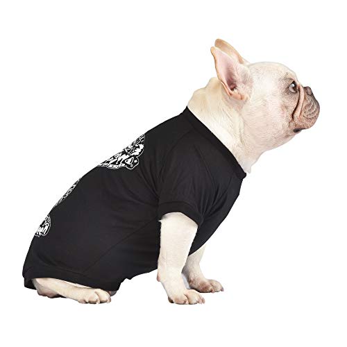 Peanuts for Pets Camiseta Charlie Brown Snoopy para cães pretos de Halloween, GG | Camiseta macia pa