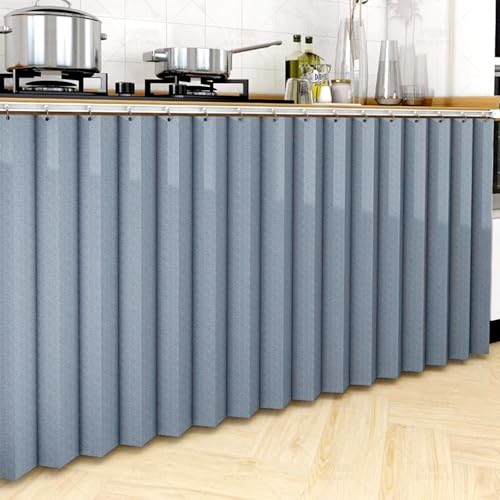 Rideau court de cuisine étanche pour protection de placard