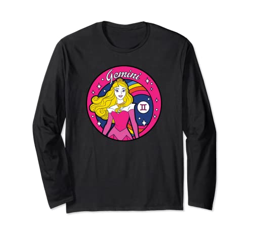 T-shirt manches longues Disney princesse Aurore signe Gémeaux pour femme
