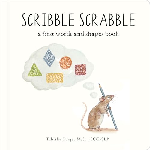 Image of Scribble Scrabble: A Board Book of First Words and Shapes for Growing Minds (A Wishy Washy Sequel) (Tabitha Paige Children's Book Series)