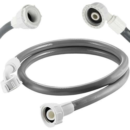 Mangueira Entrada Água Máquina De Lavar Universal 2m Metros Cinza | Ledmang