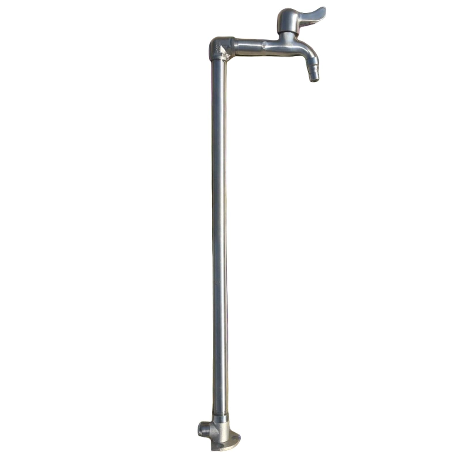 Grifo de jardín para exteriores - Hidrante de agua de acero inoxidable 304 resistente a la intemperie para riego y lavado, diseño vertical de 40 cm/16 pulgadas - Duradero y resistente a la corrosión