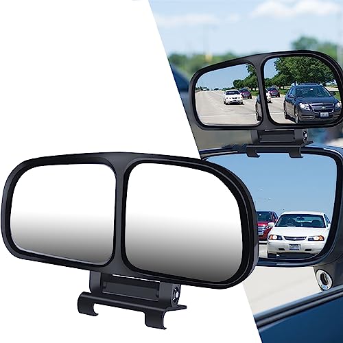 Image of Blind Spot Mirror Adjustable 360 Degree Car Side Mirror, HD Glass Rear View Exterior Accessories Frame Thickness Less than 5MM for Car SUV (dual mirror left)