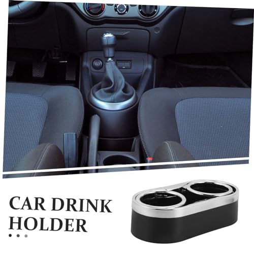 Portavasos doble para carro SHOWERORO plástico negro miniatura 5