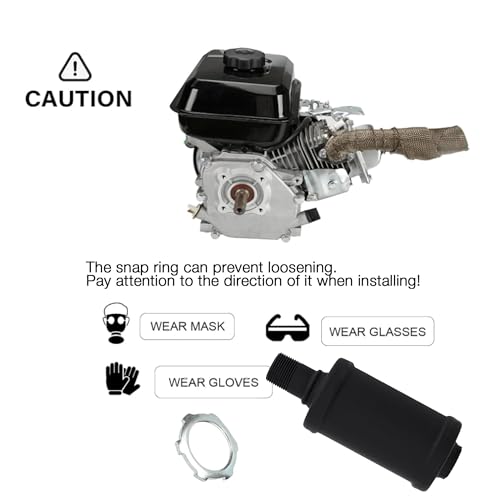 Image of Upgraded Exhaust Muffler Silencer for Predator 196cc 212cc 301cc 420cc Coleman CT200u Trail 200 BT200x CT100u CC100x Go Kart Mini Bike Massimo Baja MB200 KT196 GX160 GX200 Clone 6.5 HP Engine
