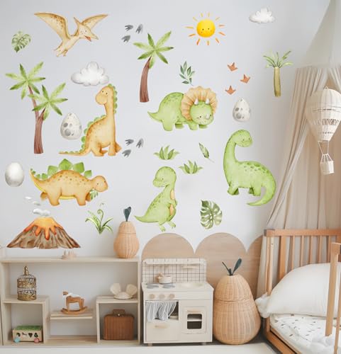 Adesivi Murali Bambini Animali Dinosauri Carta Da Parati Camera Da Letto Decorazioni Parete Cameretta Bambino Decoracion Fiesta Muro Decorativo Design Casa