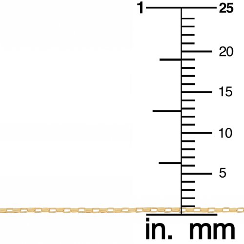 Kooljewelry 14k Yellow, White or Rose Gold 0.7 mm Long Box Chain (16, 18, 20, 22, 24, or 30 inch)3