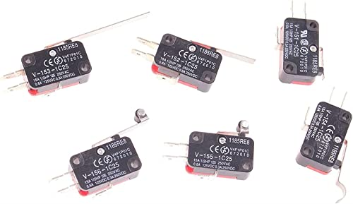 Micro-interrupteur SPDT V-153-1C25 avec actionneur à levier momentané 1NO 1NC