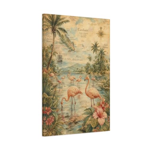 Décoration grand mur vide au-dessus du canapé avec ce tableau vertical 60x90