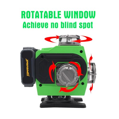 Image of TOMAHAWK TLN-3232 16 Lines Green Laser Level Pro 4x360 4D Green Cross Line Professional Laser for Construction Two 360 Vertical /Horizontal Level Pulse Mode and Remote Controller Lazer Machine