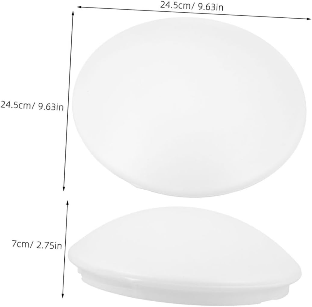 2pcs Contemporary Ceiling Lamp Shades Plastic Light Covers Easy Install Ceiling Light Fixture Covers for Home Office