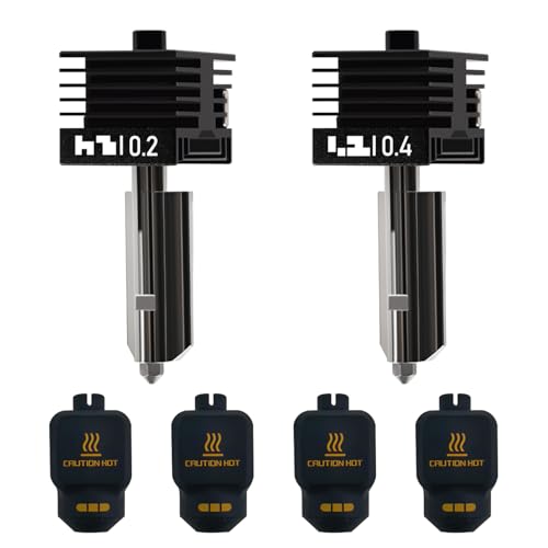TMYPN 2PCS P2S �z�b�g�G���h�L�b�g 0.2mm+0.4mm �d���X�`�[���m�Y�� - 3D�v�����^�[�p Bambu P2S ���o�@ �z�b�g�G���h/�v�����g�w�b�h �q�[�g�u���[�N�g�ݗ��ăq�[�g�V���N�q�[�g�u���b�N��2�̗\���V���R���\�b�N�X