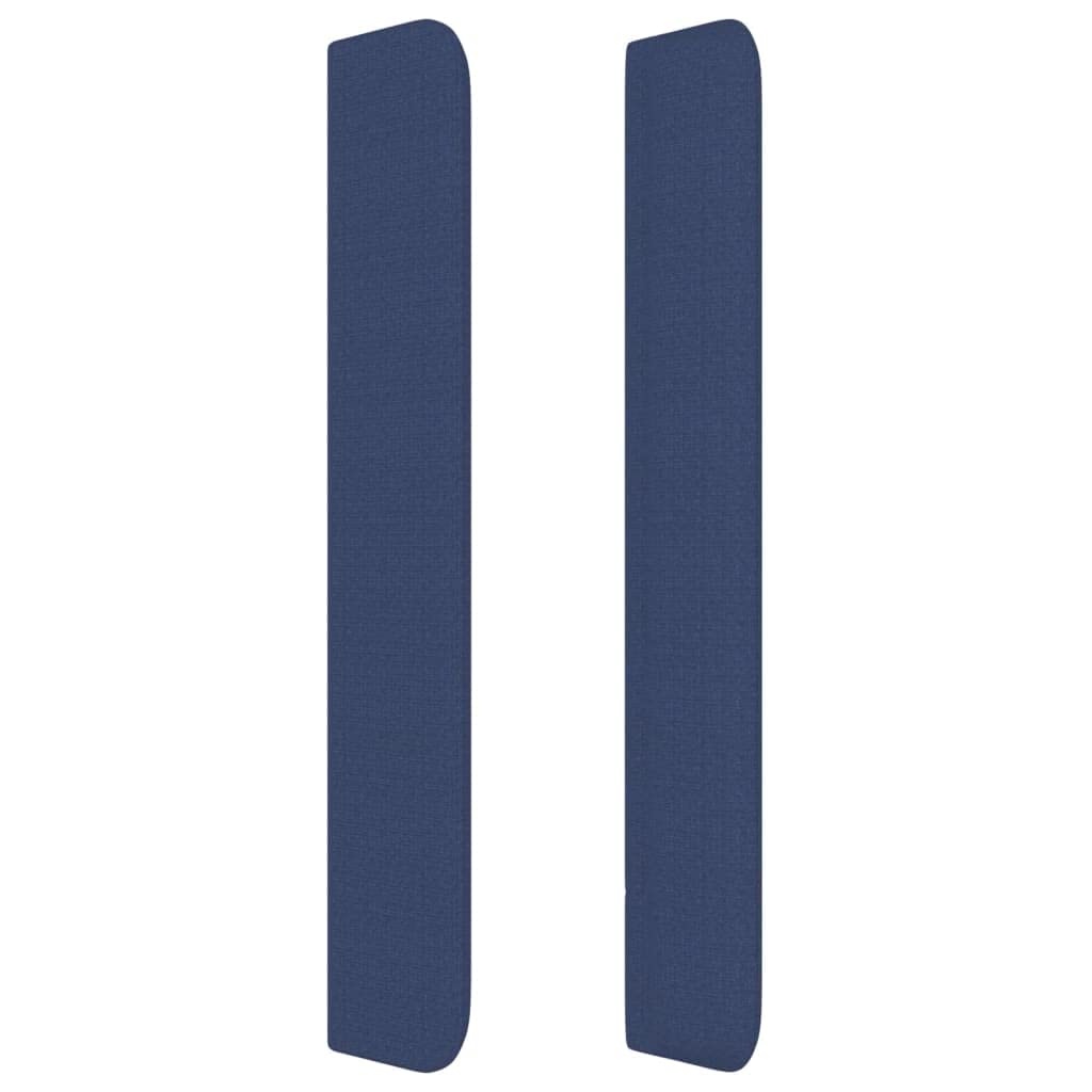 Tête de Lit avec Oreilles Excellent Soutien du Dos Meuble de Chambre à Coucher Décoration Intérieure Design Moderne et Élégant Bleu 203x16x118/128 cm