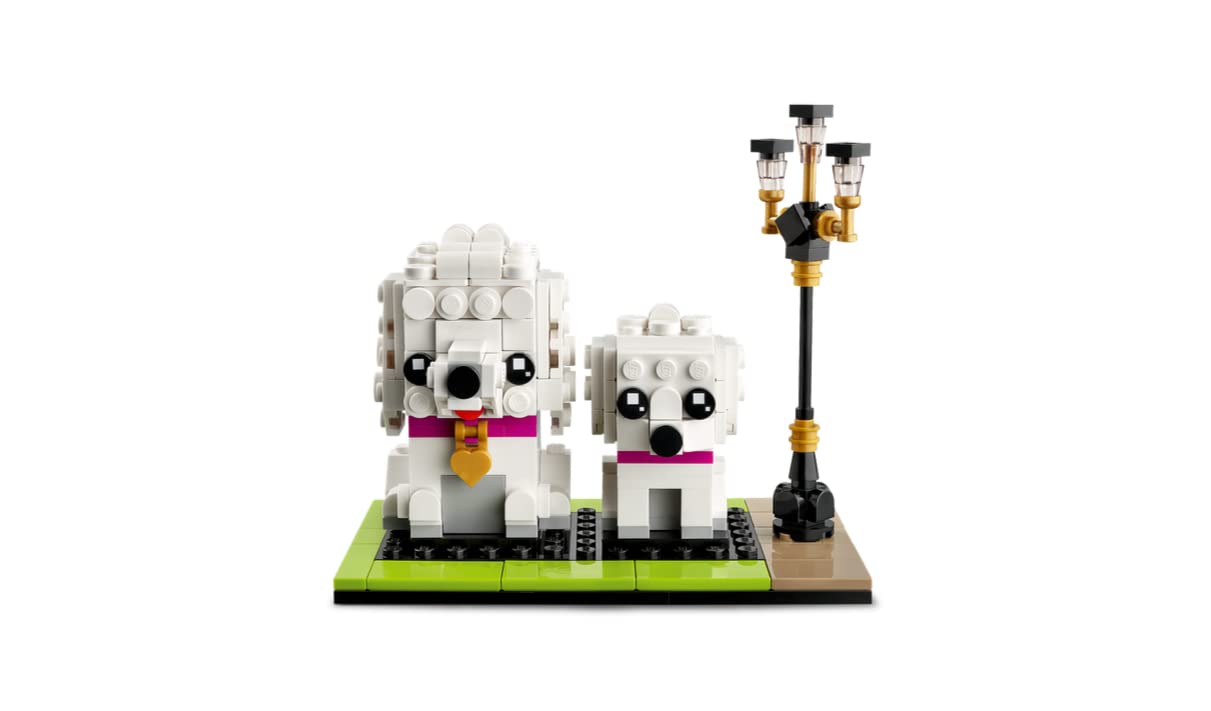 LEGO Poodle Dogs Brick Headz # 40546 304 Pieces, Pink,white - Image 4