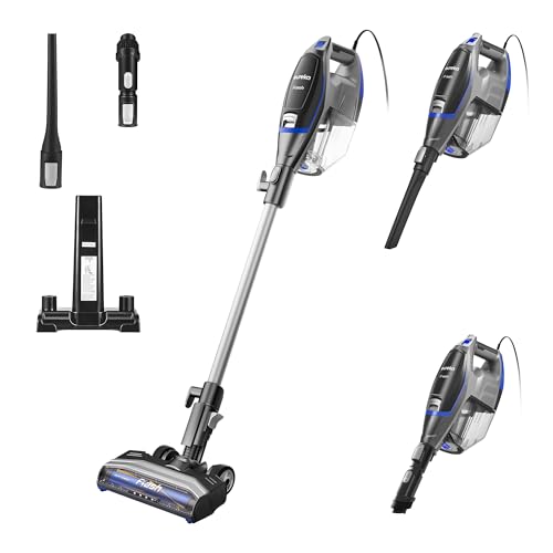 Eureka Powerful Bagless Vacuum Cleaners for Home Pets, Lightweight Household Vacuum Cleaner for Carpet and Hard Floor, Flash NES520BLC 2-in-1 Handheld Corded Vacuum, Blue by EUREKA - Used condition - CA$86.69