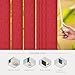 FACIMI Cordless Vertical Blinds, Custom Window Blinds UV Protection, Noice Reduce Light Filtering Vertical Window Blinds for Patio Doors, Windows, Sliding Doors, Red