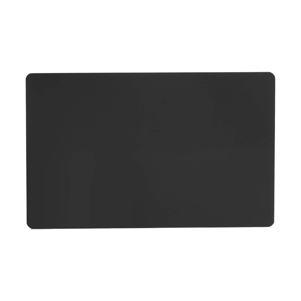 GOTOTOP 50 szt., uniwersalne, puste wizytówki, moda, metalowe, grawerowane laserowo, wizytówka, wiele kolorów, dla kobiet, mężczyzn (3,4 × 2,1 × 0,01 cala), czarne