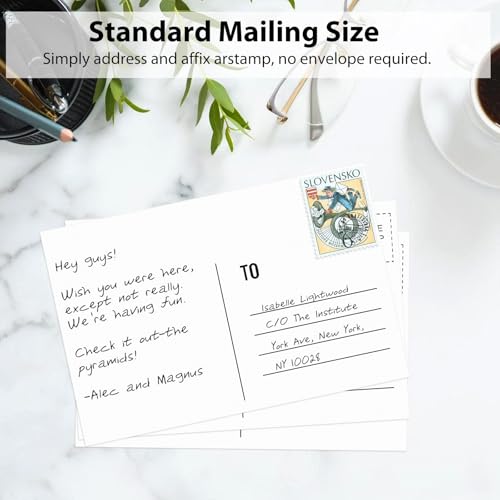 image for Utron 94PCS Blank Postcards for Mailing, 300 GSM Postcard Paper, 4x6 W