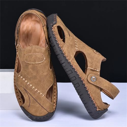 Handmade Summer Sandals Men Breathable Leather Shoes Man Outdoor Men Sandals4