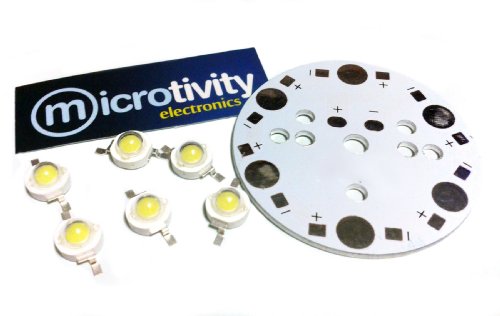 microtivity IL716 1-watt Ultra-Bright White LED (Pack of 6)