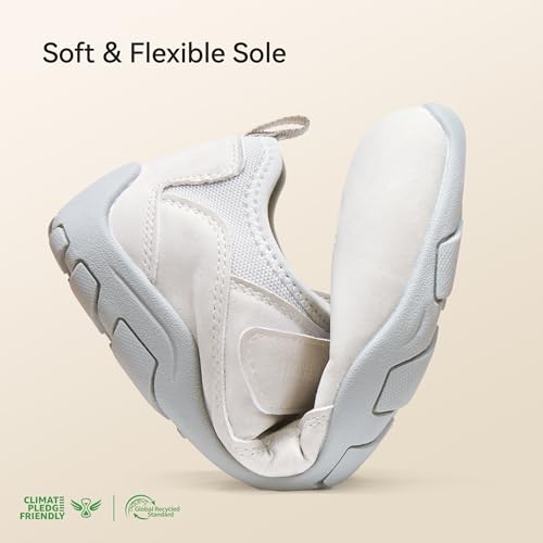 Image of BOSTANTEN Mary Jane Sneakers, Wide Casual Shoes Women, Hook-and-Loop Strap