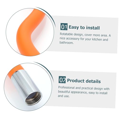 Buses de robinet rotatif 50 cm DOITOOL silicone flexible usage domestique - 6