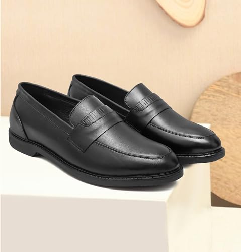 Image of ARAMISH New Men's Leather Slip on Formal Shoes Moccasin Loafers for Men's