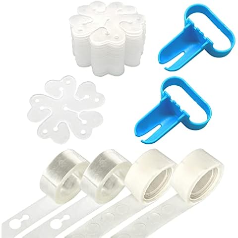 Balloon arch kit and Balloon Garland Kit, 2 Pack Balloon Garland Strips - 2 Pack Balloon Glue Point Dots Stickers - 2 Balloon Tie Tools and 20 Balloon Clips for Ballon Arch kits Party Wedding Birthday Cover