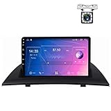 ARJERS 9 Zoll Android 10.0 Autoradio-Player Bluetooth 5.0 GPS-Navigation Integrierter DSP Wireless Apple CarPlay Android Auto Unterstützt DAB FM RDS Mirror Link Für B-MW X3 E83 2004-2012
