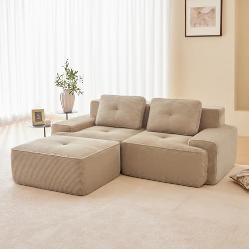 VIVCA Boneless Modulsofa, Modernes L-förmiges Modulsofa für...