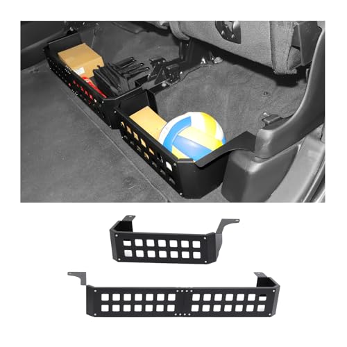 CheroCar Rear Under Seat Storage Expansion Rack Fit for Dodge RAM 1500 2500 3500 2018 2019 2020 2021 2022 2023 2024 2025 2026 MOLLE Panel Modular Under Seat Storage Solution