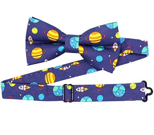 Ocia Cute Pattern Pre-Tied Bow Tie Adjustable Bowties For Adult & Children (Space Pattern) #TOP4