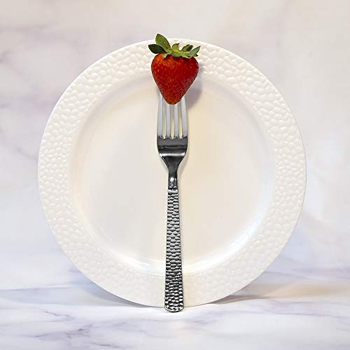 160 Pieces Silver Plastic Silverware, Extra Heavyweight Disposable Flatware, Heavyweight Plastic Cutlery - Includes 80 Forks, 40 Spoons, 40 Knifes - Thumbnail 5