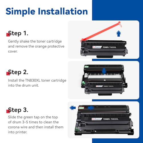 Image of TN830XL Toner Compatible for Brother Printer TN830XL TN830 Cartridge 4-Pack
