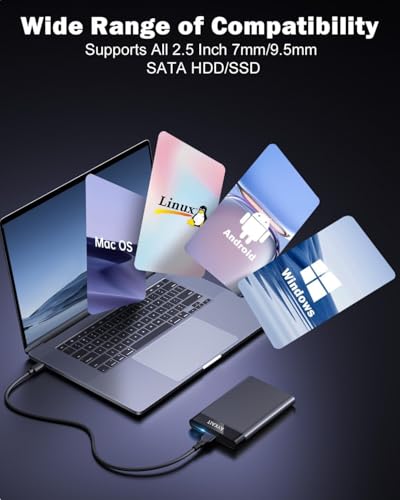 AYKAIT 500GB External Hard Drive 3.0 Compatible with Windows and Mac 2 Years Warranty Black - Image 3